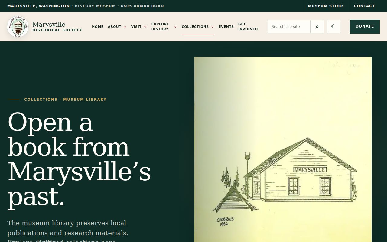 Marysville city directory companion resources in the museum library