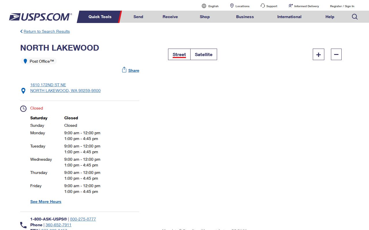 Marysville ZIP code directory USPS facility and postal lookup